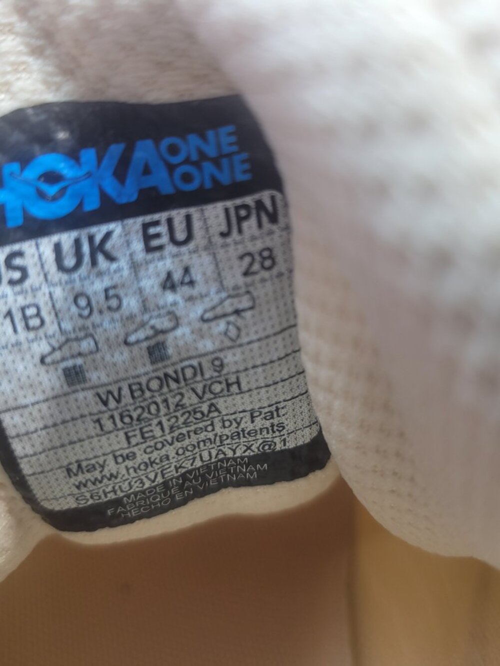 HOKA One One Bondi 9 Wide Women's US Size 11D Vanilla/Birch 1162014 VCH - Picture 12 of 12